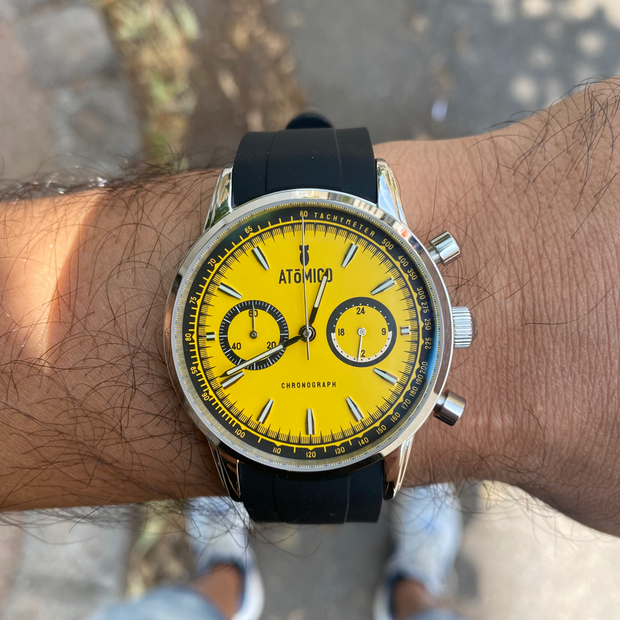 Tempomat x Atomico Yellow Rubber Strap